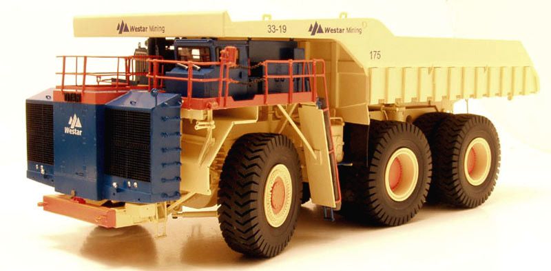 EMD Terex Titan 33 19 Mine Truck Westar Ver Brass 1/87  