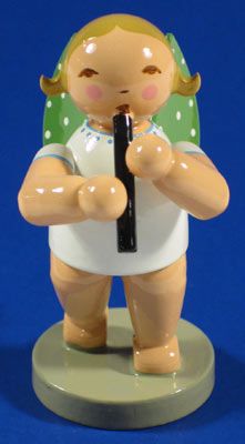 Wendt & Kuhn Angel Playing Recorder German Figurine  