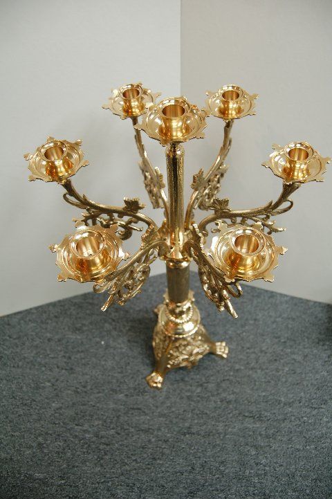 Fantastic Candelabra +7 light Candlesticks + chalice  