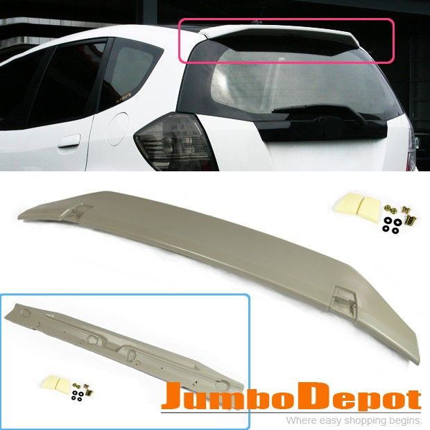   FIT JAZZ TRUNK REAR WING SPOILER UNPAINTED 2009 2010 2011+ STYLE OEM