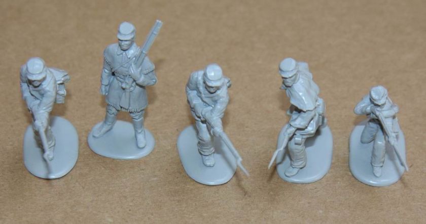 CIVIL WAR SOLDIERS 40 Plastic Figures Blue Western MARX Vintage ARMY 