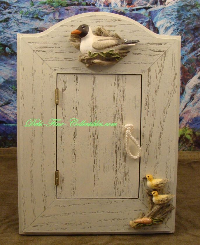 Nautical White Washed Picture Frame   Water Birds  MIB  