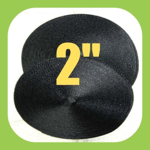 yard 2 inch Velcro Hook + Loop Adhesive Tape BLACK  