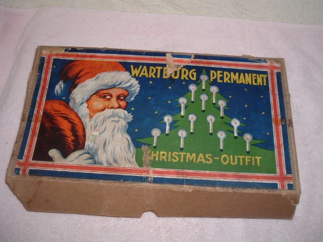 Antique Wartburg Christmas Light String Candles RARE  