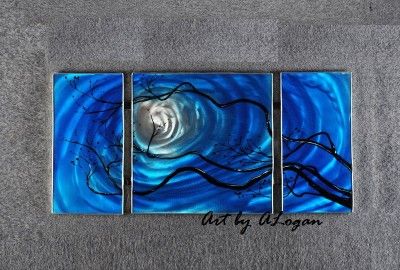   by LOGAN Modern ABSTRACT ART METAL Wall Painting TOP QUALITY GIFT set