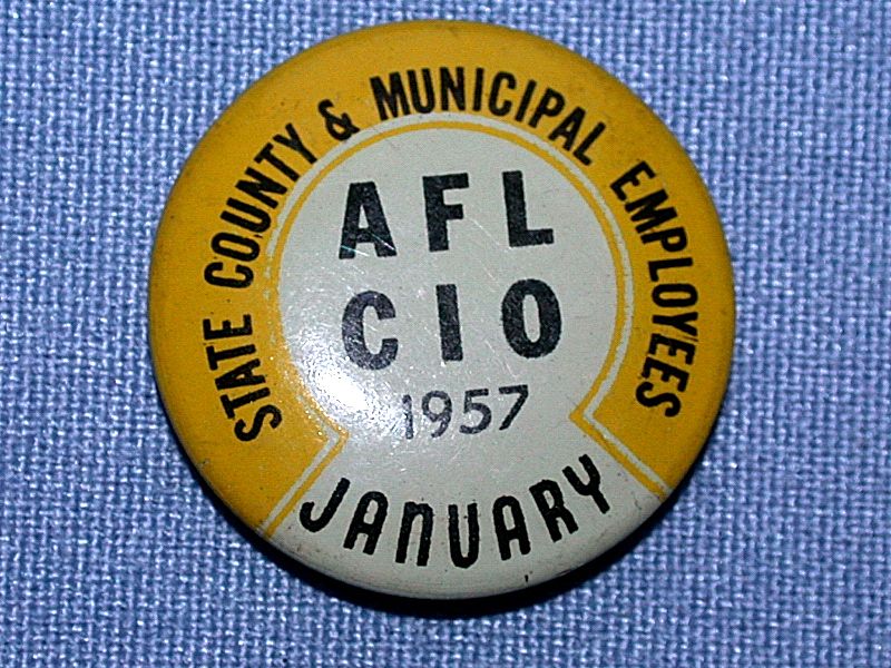 January 1957 AFL CIO State County & Municipal Employees Union Label 