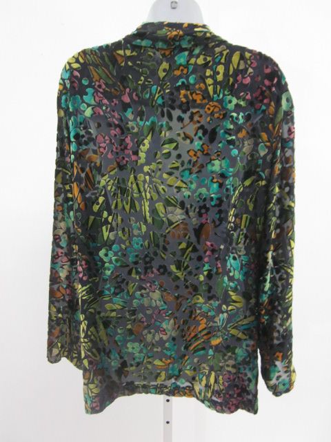 EAST WIND CODE VIVIENNE TAM Burned Velvet Shirt Sz 2  