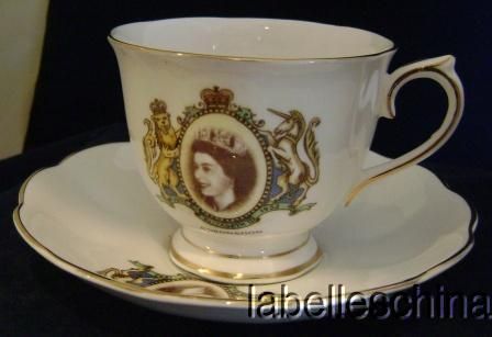 Royal Albert Teacup and Saucer Queen Elizabeth Coronation Countess 