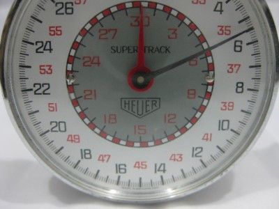 Vintage HEUER Supertrack 1/10, Stopwatch Made in Switzerland in 