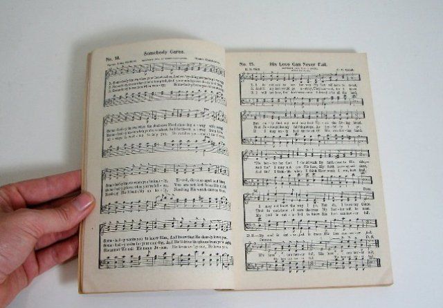 Antique 1911 Bible Hymnal Great Revival Hymns  