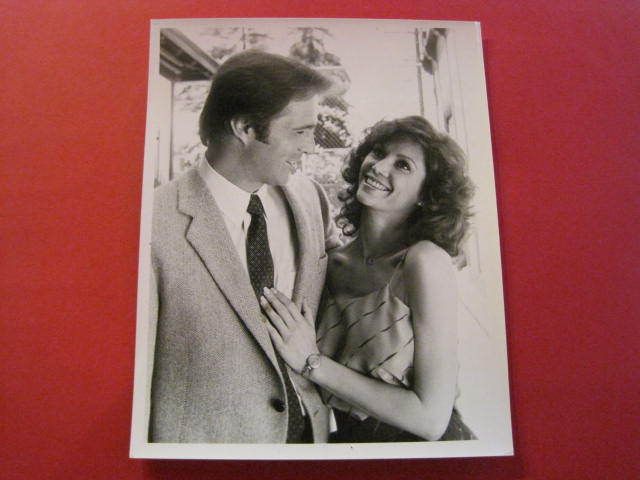 Victoria Principal & Gil Gerard 1982 B&W Still (AG9)  