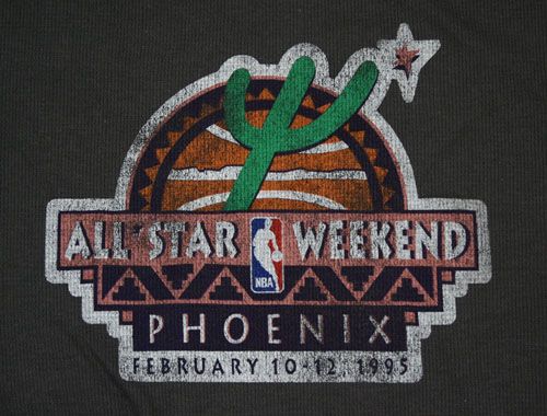 NBA ALL STAR WEEKEND PHOENIX THERMAL SHIRT RETRO NEW S  