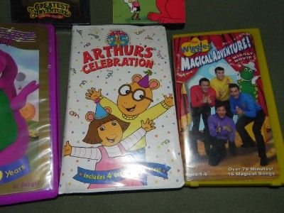 Childrens Kids Vhs Barney Arthurs Wiggles Clifford  