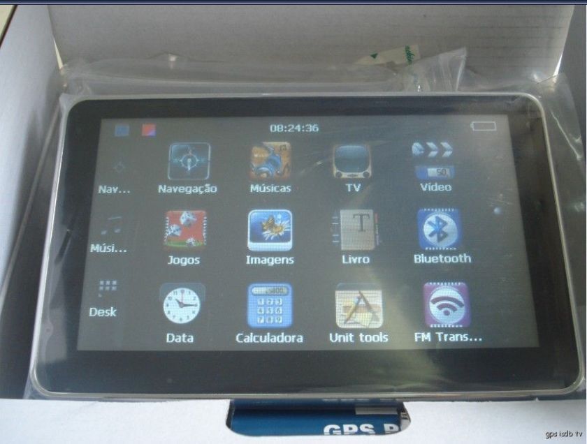 Gps navigation Tv Dig Isdb t Bluetooth AVIN FM 4GB new Brazil map 