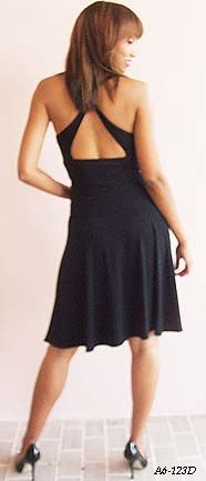 NINE WEST BLACK FITTED WAIST OPEN BACK POLYESTER SPANDEX SUMMER DRESS 