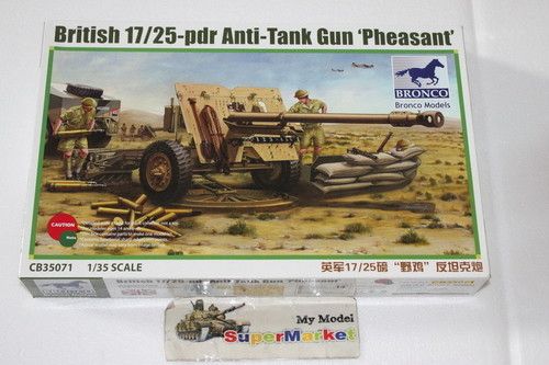 BRONCO 1/35 CB35071 British 17/25pdr Anti Tank Gun Phe  