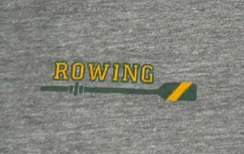 vtg University of ALBERTA ROWING 80s Gray Rayon Gym t shirt L crew 