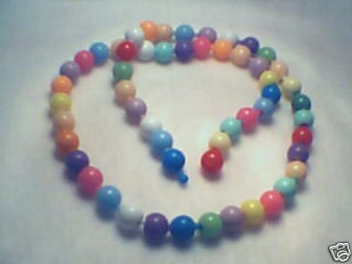 Vintage Plastics Costume Jewelry ~ ~ ~ 24 inch Pop it Bead Necklace 