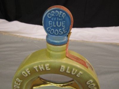 Vintage Jim Beam HONORABLE ORDER OF THE BLUE GOOSE Whiskey Decanter 