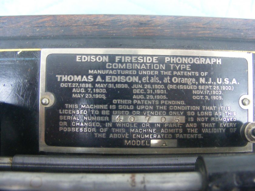 Edison Fireside phonograph Model A  