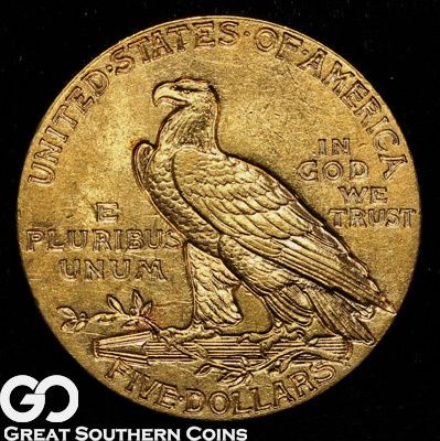 1911 $5 GOLD Indian Half Eagle CHOICE BU ** NICE  