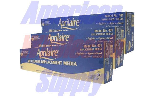 APRILAIRE / SPACEGUARD OEM 401 FILTER MEDIA 3 Pack  