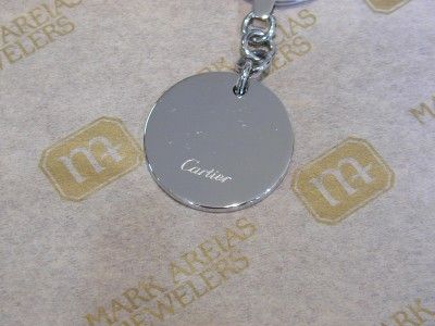 Cartier Key Ring Logo Style Black Lacquer Brand New  