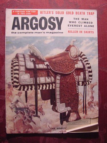 ARGOSY March 1956 FINEST SADDLE AL MOORE BONNIE PARKER  