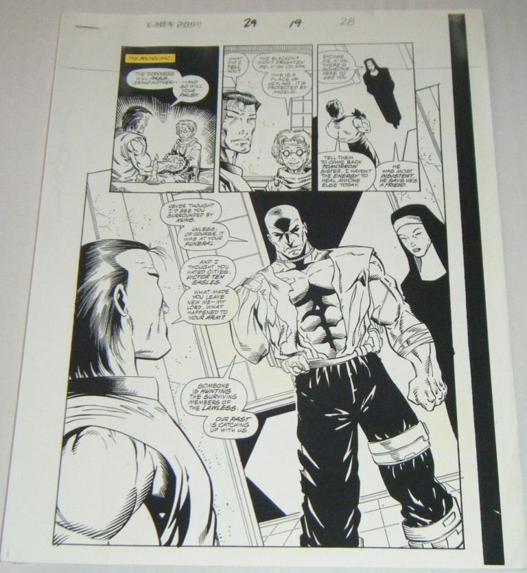 MEN 2099 #29 Color Guide Page #19   Autographed  