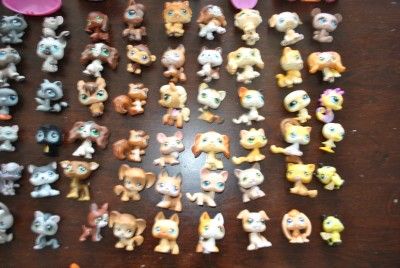 LITTLEST PET SHOP LOT 99 PETS+9 BUILDINGS/PLAYSETS+CASE & MORE  