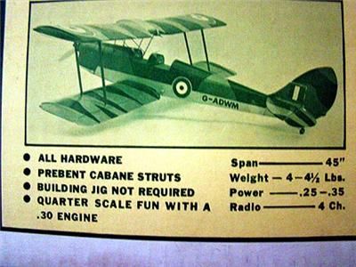 marvelous  O.O.P. Gee Bee Models,inc, 45 span TIGER MOTH Bipe 