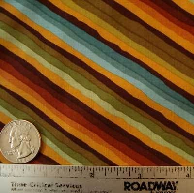 Kaffe Fassett~CHEVRON STRIPE~BROWN GP90 Fabric  