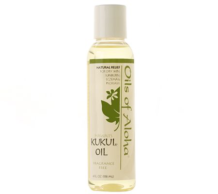 Kukui Nut Oil Fragrance Free 4oz. bottle  