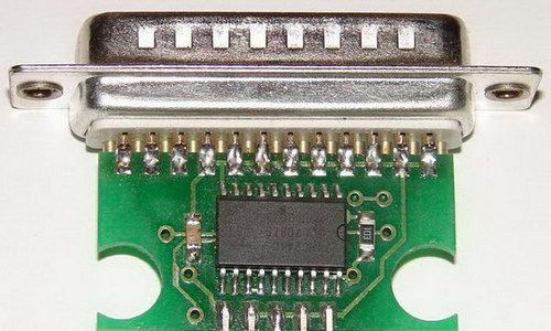 Simple parallel port ATMEL AVR ISP programmer STK200  