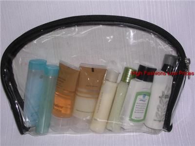 CLEAR TRANSPARENT Makeup Bag Toiletry Kit Travel Pouch  