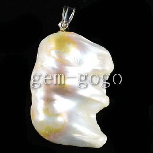 Natural Pearl Pendant Bead G106995  