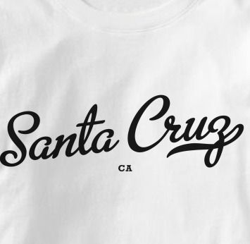 Santa Cruz California CA METRO WHITE Hometow T Shirt XL  