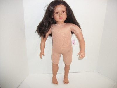    Poseable MY TWINN DOLL Long Black/Brown Hair & Eyes +Clothes  