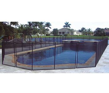 12 Black Inground Pool Backyard Safety Fence  