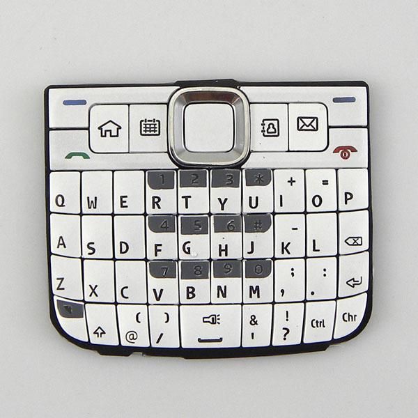 White New full Housing Cover+ Keypad for Nokia E63  