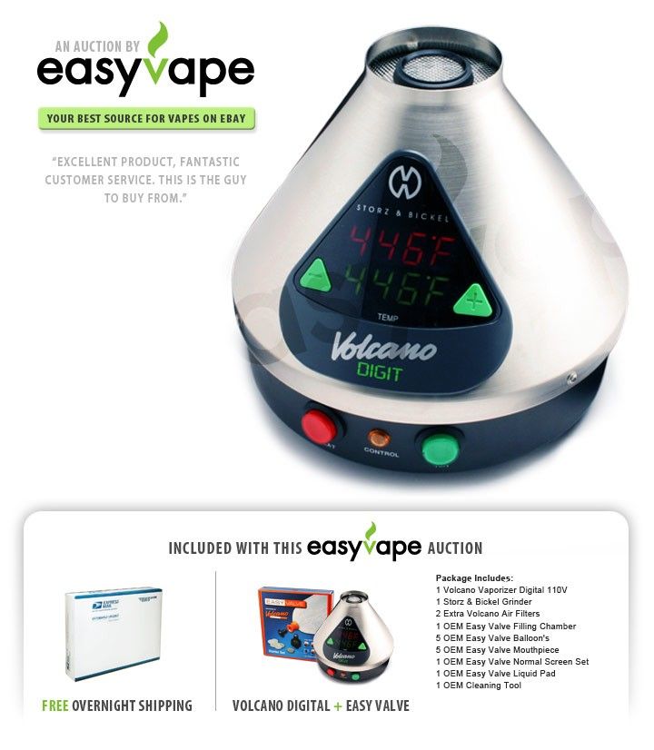 NEW Volcano Vaporizer Digit w/ EASY Valve + FREE OVERNIGHT shipping 