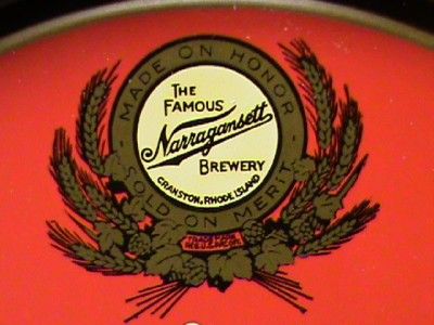 1930s The Famous Old Narragansett Banquet Ale Beer Tray.Large 