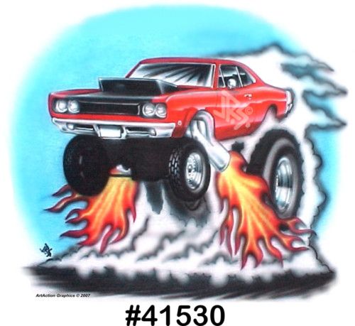 69 SUPERBEE 400 440 Drag Muscle CarTOON T Shirt  