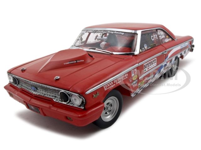 1963 FORD GALAXIE 500 DIECAST CAR 1/18 TEXAS THUNDER  