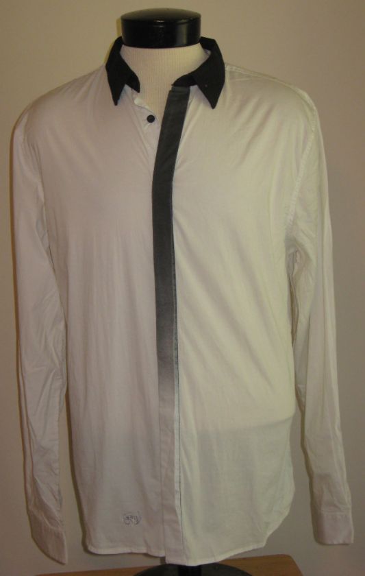 Buffalo David Bitton White LS Shirt XL NWT $88 New J  