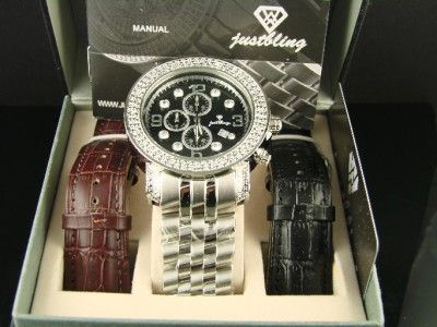 JUST BLING/JOE RODEO ROCKSTAR GENUINE DIAMOND WATCH  