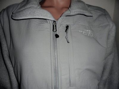 The North Face Denali Jacket Womens Heather White/Gray  