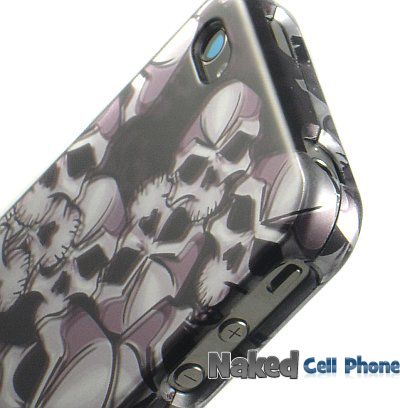 NEW BLACK SKULL HARD CASE COVER FOR APPLE iPHONE 4S 4   SPRINT VERIZON 