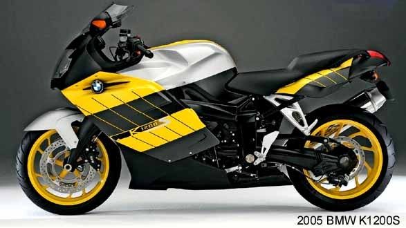 2005 BMW ~ K1200S MOTORCYCLE (YELLOW BLACK) MAGNET  