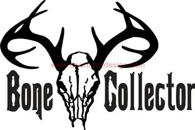 Bone Collector Hunting Skull Sticker/Decal  